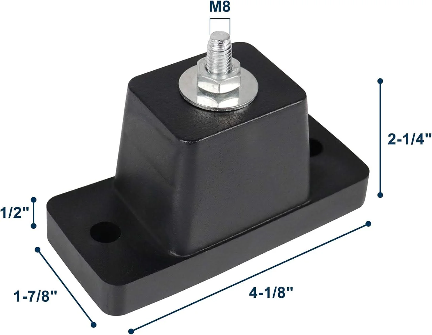 Anti-Vibration Rubber Pads for Mini Split AC Condenser – Shock Absorbing Mounting Pads (9K–18K BTU) - Image 3
