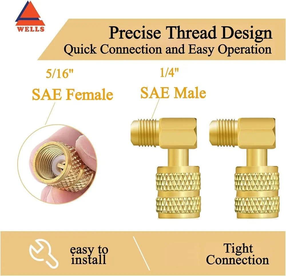R410A Refrigerant Mini-Split Adapter 22-Piece Kit - Image 3