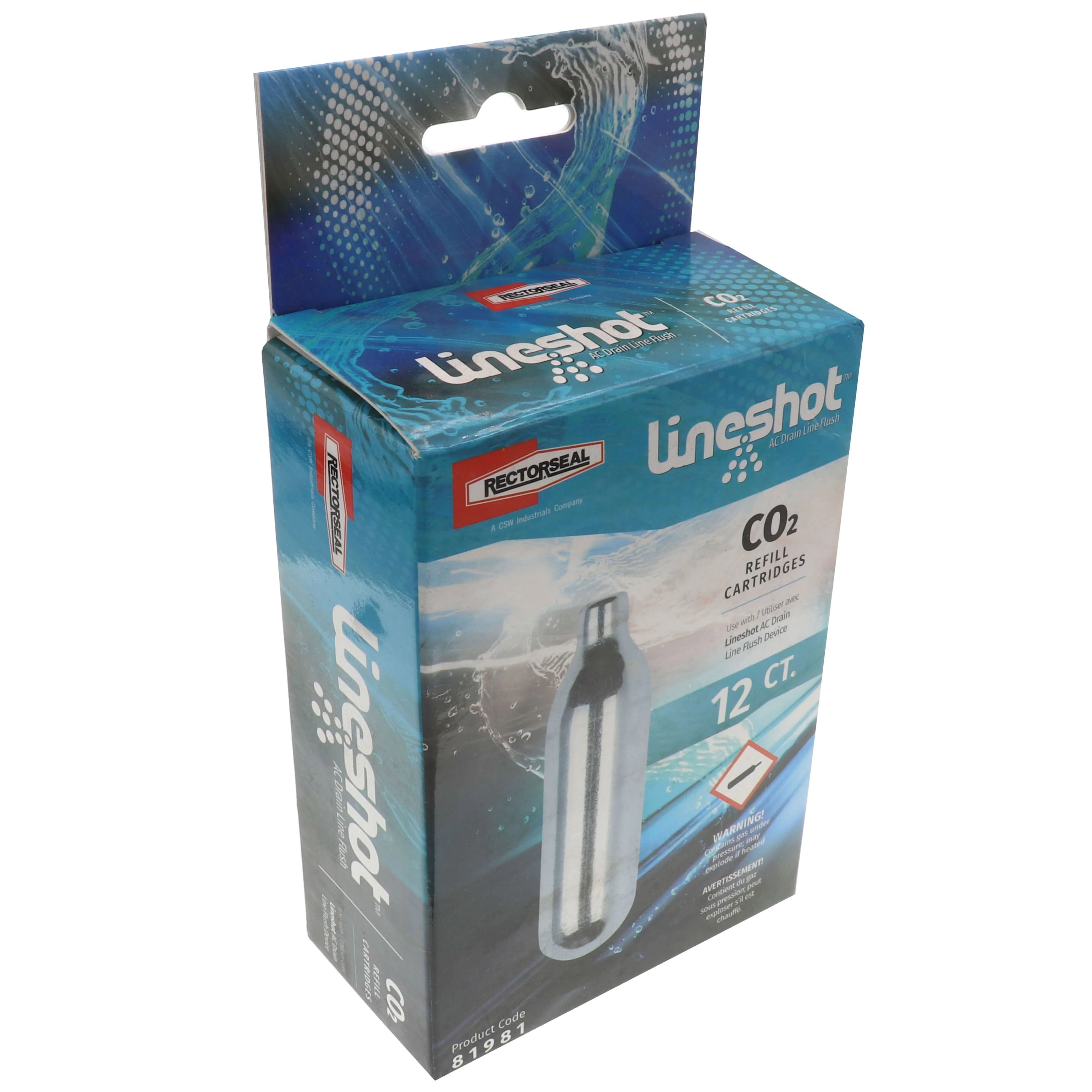RectorSeal 81981 CO2 Refill Cartridges for AC Condensate Drain Lines 12 Pack - Image 3